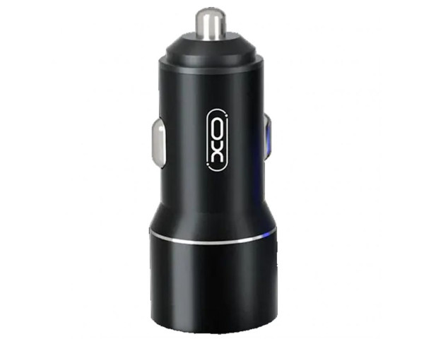 АЗП XO CC30 адаптер 2USB / 2.4A / max 12W metal black