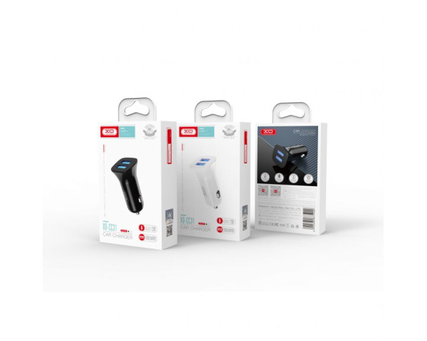 АЗП XO CC31 адаптер 2USB / 12W white
