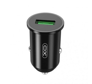 АЗП XO CC35 адаптер 1USB / QC3.0 / 3A black