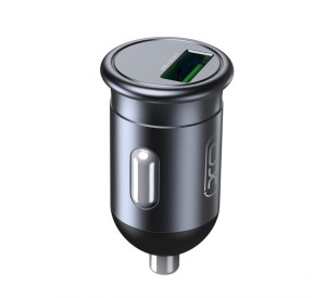 АЗП XO CC46 адаптер QC3.0_18W metal grey