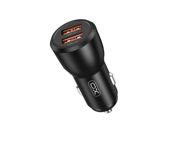АЗУ XO CC55 адаптер 2USB/QC3.0_18W/USB_12W black