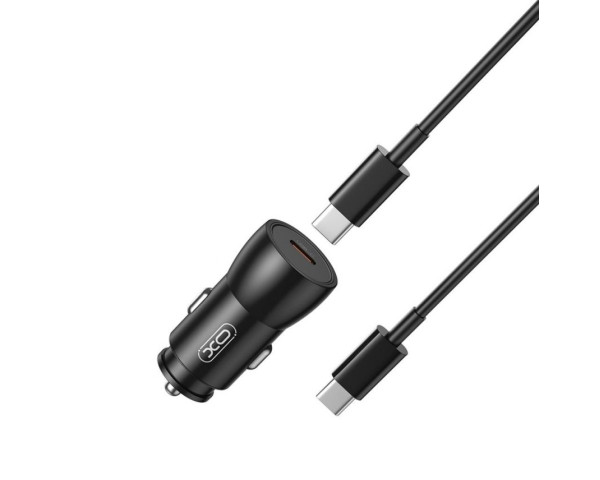 АЗП XO CC57 адаптер PD 25W + Type-C to Type-C metal black