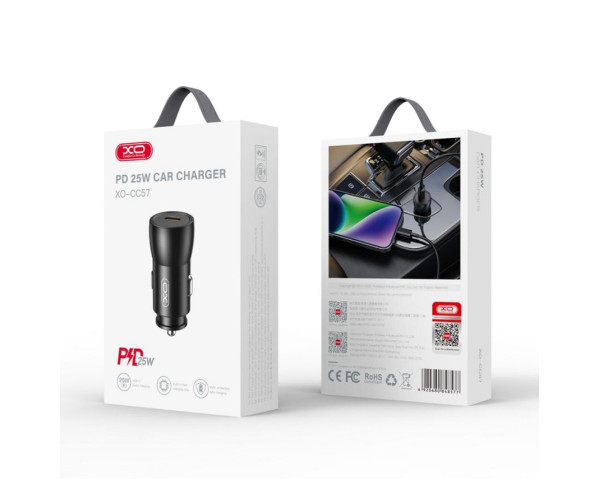 АЗП XO CC57 адаптер PD 25W metal black