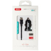 АЗП XO TZ08 адаптер 2USB / 2.1А + Type-C black