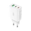 Мережевий зарядний пристрій XO L101 адаптер PD20W+PD18W+QC18W white