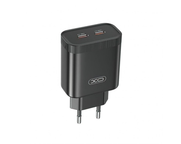 Мережевий зарядний пристрій XO L105 адаптер 2*PD 35W black