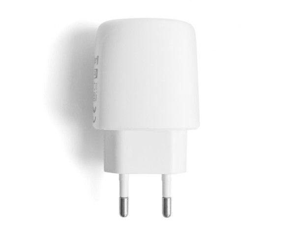 Мережевий зарядний пристрій XO L112 адаптер 1USB / QC3.0 / 18W з LED-індикатором + Lightning white