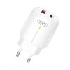 Сетевое зарядное устройство XO L114 адаптер PD_20W/QC_18W с LED-индикатором white