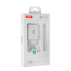 Мережевий зарядний пристрій XO L36 адаптер 1USB / QC3.0 / 3А + Lightning white