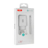 Мережевий зарядний пристрій XO L36 адаптер 1USB / QC3.0 / 3А + Micro white
