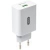 Мережевий зарядний пристрій XO L36 адаптер 1USB / QC3.0 / 3А white