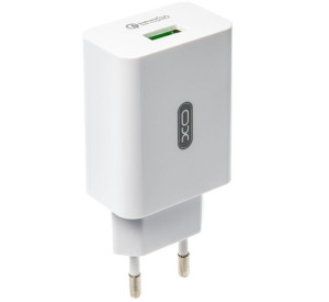 Мережевий зарядний пристрій XO L36 адаптер 1USB / QC3.0 / 3А white