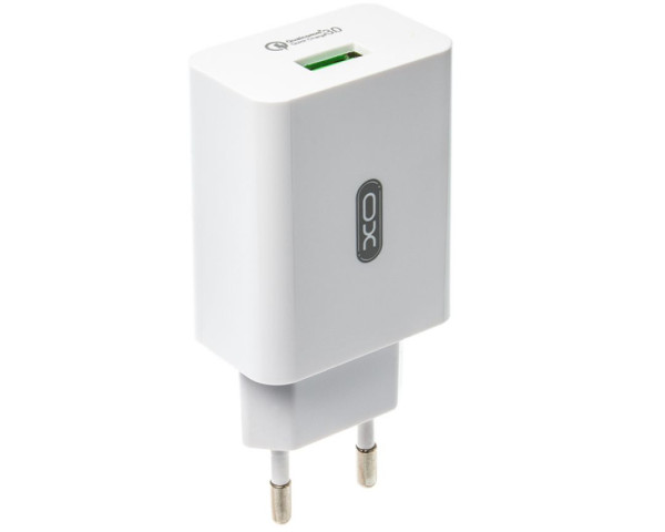 Мережевий зарядний пристрій XO L36 адаптер 1USB / QC3.0 / 3А white