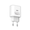 Мережевий зарядний пристрій XO L40 адаптер PD / 3A / 18W / Fast charging white