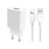Сетевое зарядное устройство (адаптер) 2в1 XO L53 1USB/2A+ Lightning white