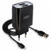 Сетевое зарядное устройство (адаптер) 2в1 XO L57 2USB/2.4A + Lightning black