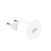 Мережевий зарядний пристрій XO L62 адаптер 2USB / 2.4A + Type-C white