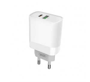 Сетевое зарядное устройство XO L64 адаптер PD/QC3.0/3A/18W white