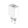 Мережевий зарядний пристрій XO L65 адаптер 2USB / 2.4А white