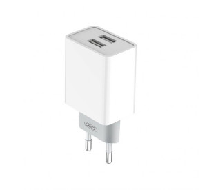 Сетевое зарядное устройство XO L65 адаптер 2USB/2.4A white