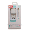 Мережевий зарядний пристрій (адаптер) 2в1 XO L69 2USB / 2.4A + Lightning white