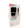 Мережевий зарядний пристрій (адаптер) 2в1 XO L69 2USB / 2.4A + Micro black