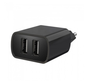 Сетевое зарядное устройство (адаптер) XO L71 2USB / 2.4A black
