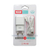 Мережевий зарядний пристрій XO L73 адаптер 1USB / 2.4A / 12W + Type-C white