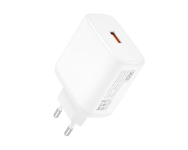 Сетевое зарядное устройство (адаптер) XO L79 QC3.0/40W/4A white