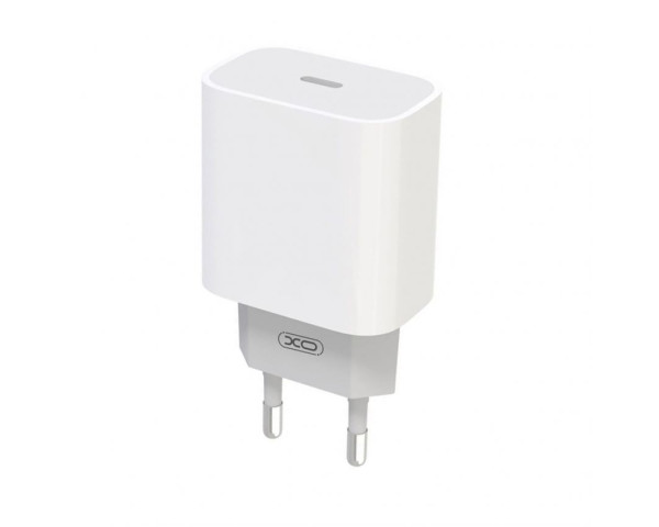 Сетевое зарядное устройство XO L80 адаптер PD_10W + Type-C to Lightning white