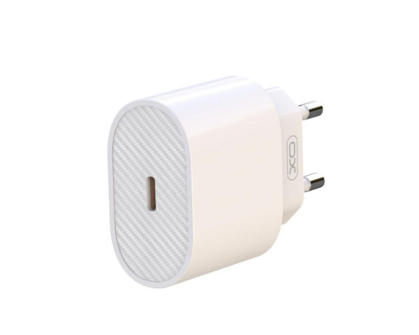 Сетевое зарядное устройство XO L81B адаптер PD/3A/20W/Fast charging white