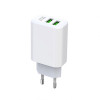 Мережевий зарядний пристрій XO L85C адаптер 2USB 2.4A white