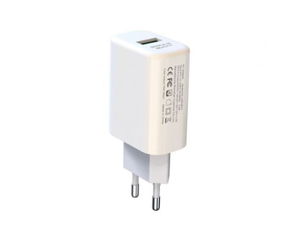 Сетевое зарядное устройство XO L85D адаптер QC3.0_18W white