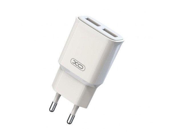 Сетевое зарядное устройство XO L92C адаптер 2USB 2.4A + Micro white