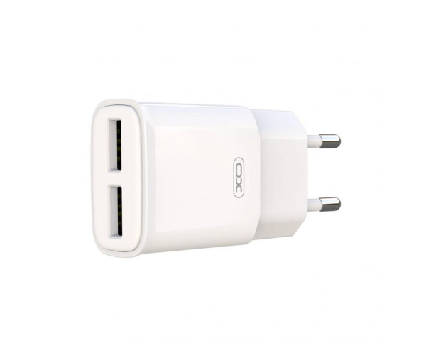 Сетевое зарядное устройство XO L92C адаптер 2USB 2.4A + Micro white