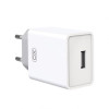 Мережевий зарядний пристрій XO L93 адаптер 1USB 2.4A white