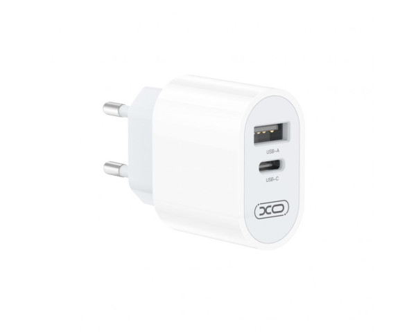 Мережевий зарядний пристрій XO L97 адаптер PD / QC3.0 / 2.4A Max white
