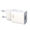 Мережевий зарядний пристрій (адаптер) 2в1 XO L99 1USB / 2.4A + Lightning white