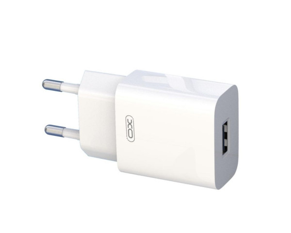 Мережевий зарядний пристрій (адаптер) 2в1 XO L99 1USB / 2.4A + Lightning white