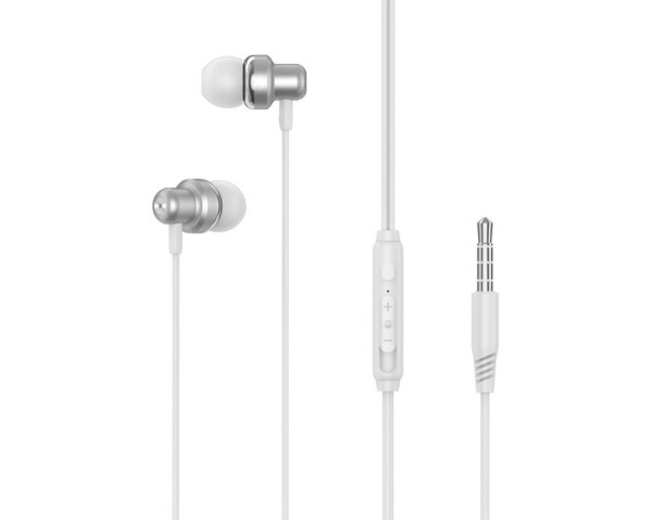 Навушники XO EP38 white/silver