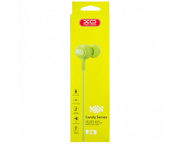 Навушники XO S6 green