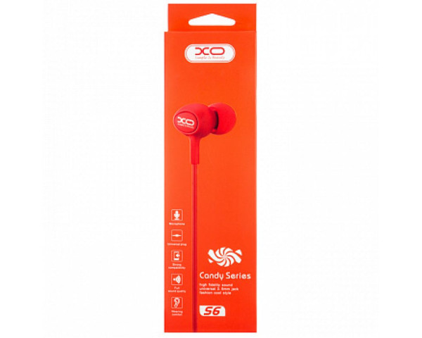 Наушники XO S6 red