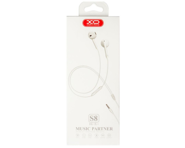 Навушники XO S8 mic white
