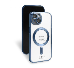Чехол с функцией MagSafe для Apple iPhone 14 blue (4)