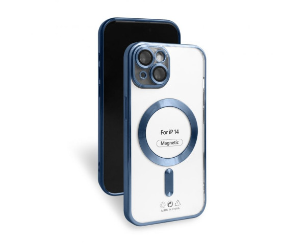 Чехол с функцией MagSafe для Apple iPhone 14 blue (4)