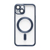 Чехол с функцией MagSafe для Apple iPhone 14 dark blue (07) матовый