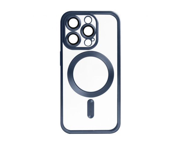 Чехол с функцией MagSafe для Apple iPhone 14 Pro dark blue (07) матовый
