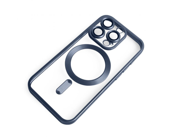Чехол с функцией MagSafe для Apple iPhone 14 Pro dark blue (07) матовый