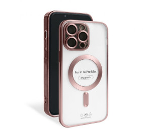 Чехол с функцией MagSafe для Apple iPhone 14 Pro Max pink (06) матовый