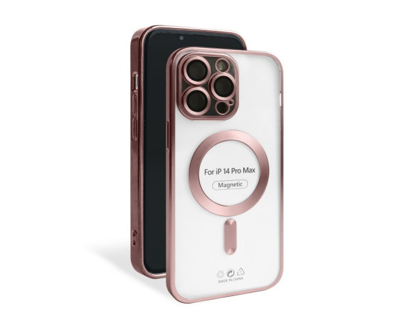 Чехол с функцией MagSafe для Apple iPhone 14 Pro Max pink (06) матовый
